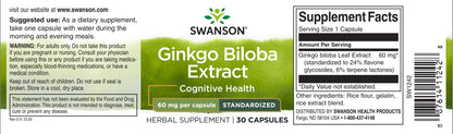 Swanson Ginkgo Biloba Ekstrakt B - Atlan