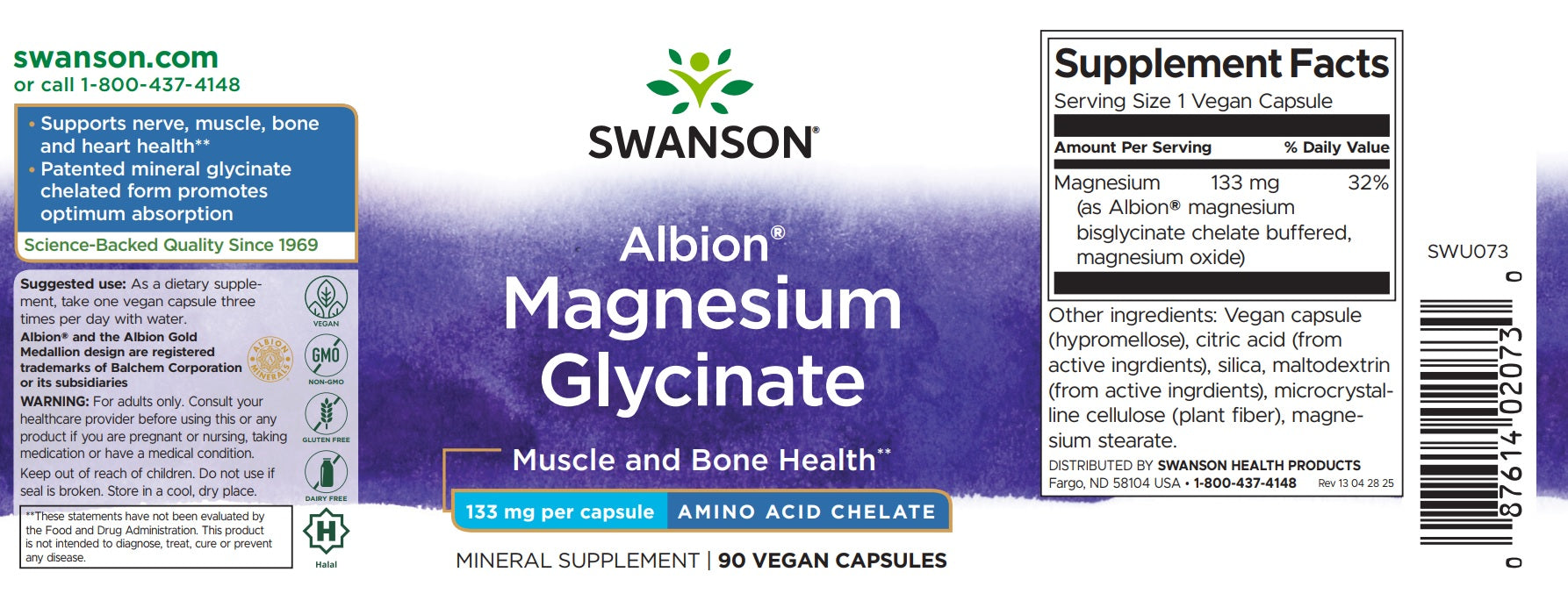 Swanson Magnetsium Glysinat B - Atlan