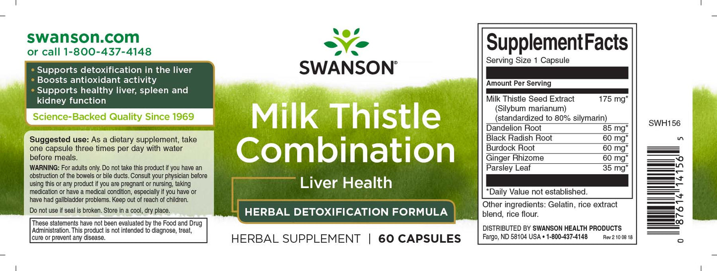 Swanson Milk Thistle Combination B - Atlan
