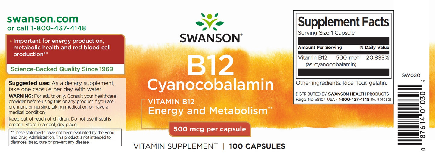 Vitamin B12 (cyanokobalamin) - Atlan